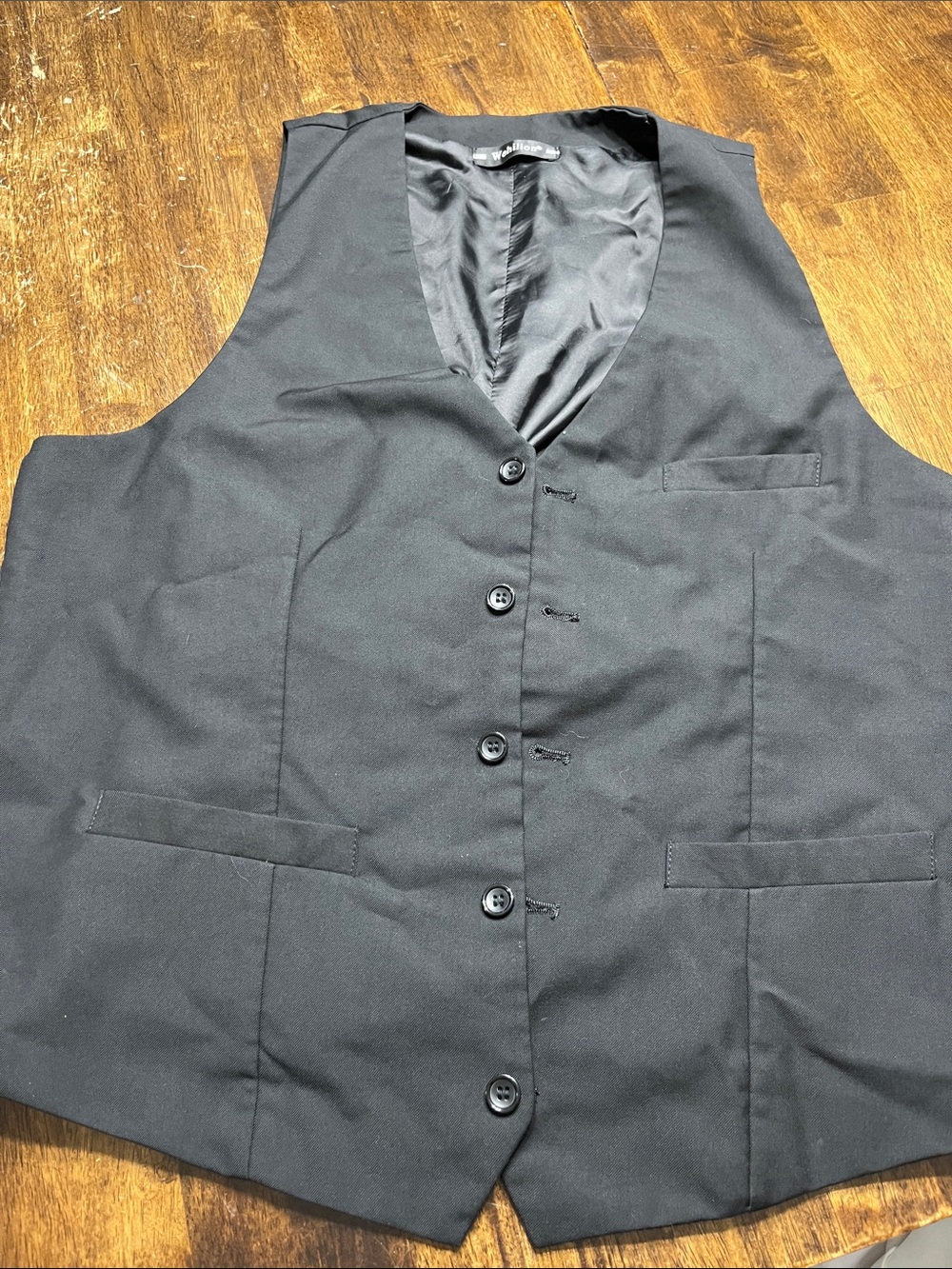 Classic Men's Black Dress Vest - Tailored Formal Waistcoat size 2xl